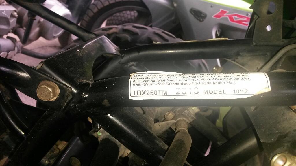 Vendo Honda Trx 250cc El Mejor