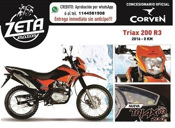 Corven Triax 200 R3 Full 0km Modelo 2017 Zeta Motos