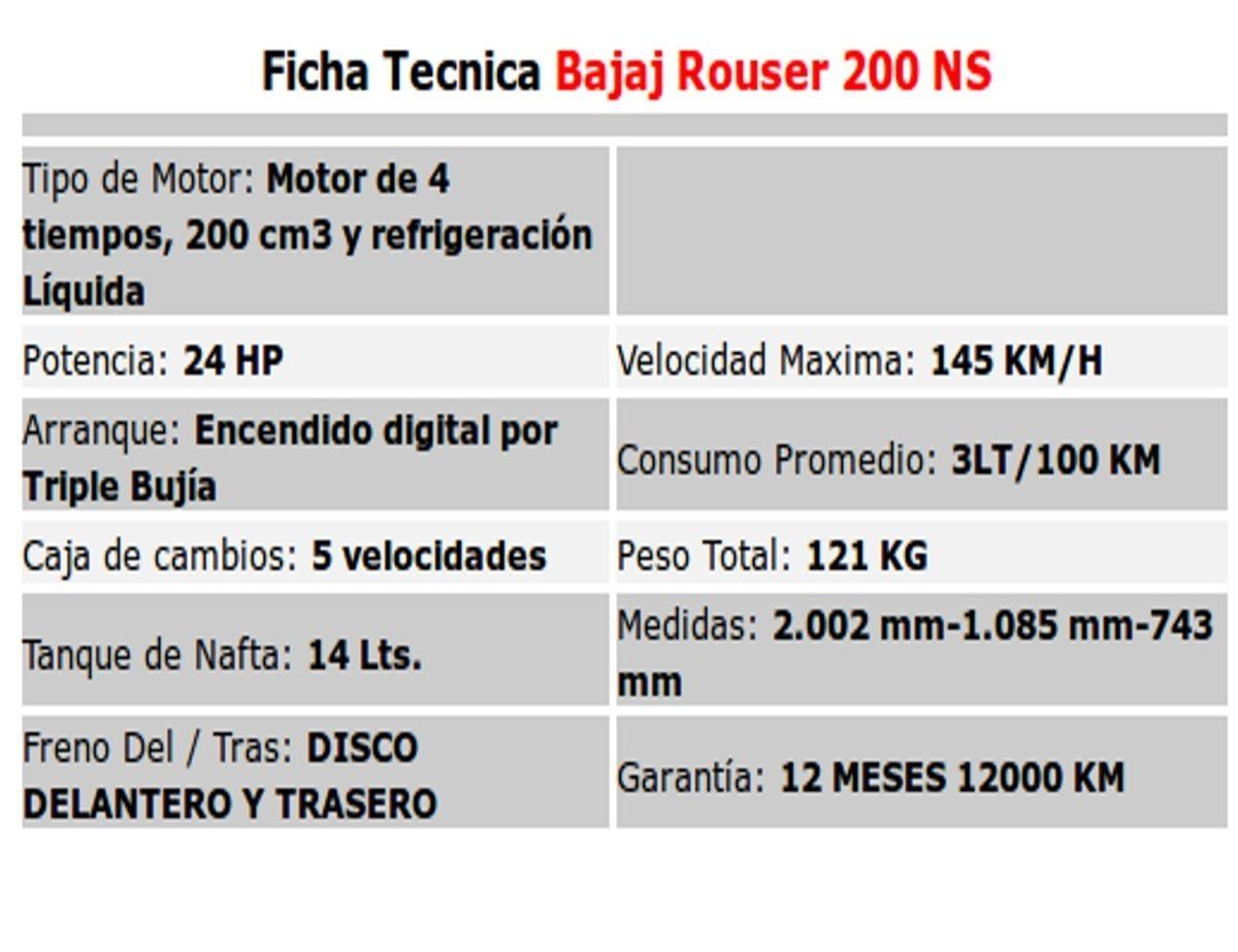 Bajaj Rouser 200 Ns 24 Cuotas Solo Con D.n.i 5263-7662