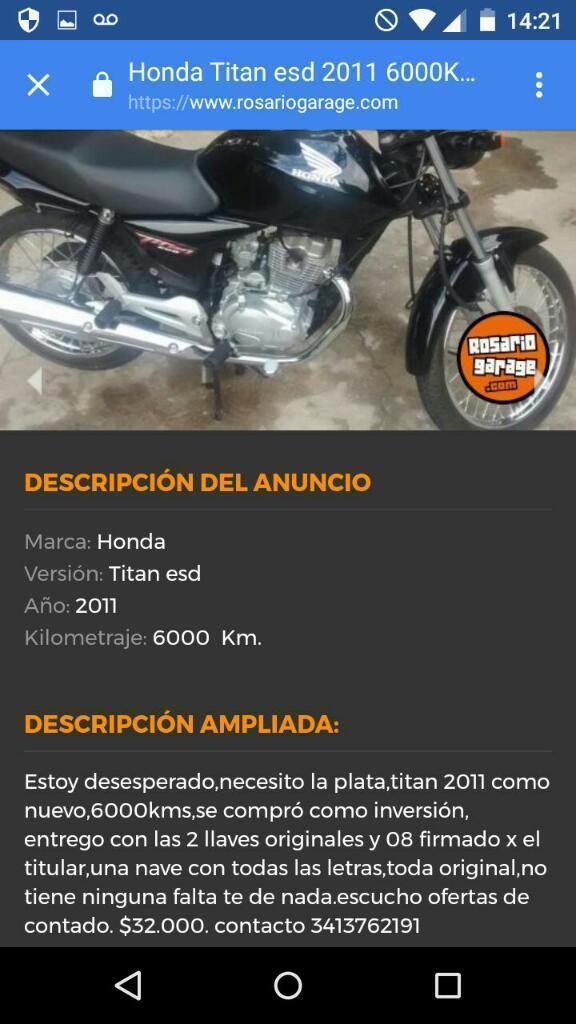 Honda Titan . Escucho Oferta