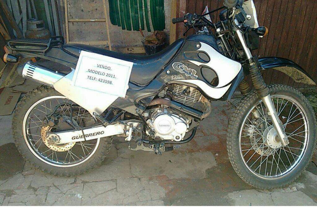 Vendo Moto Guerrero 125 Modelo 2011 Poco