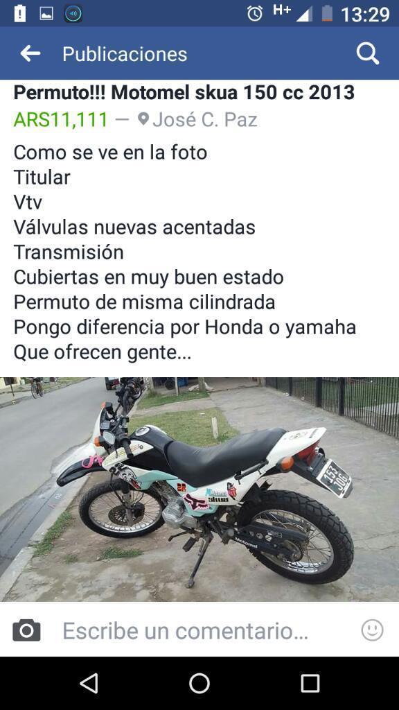 Vendo Motomel Skua 150cc 2013