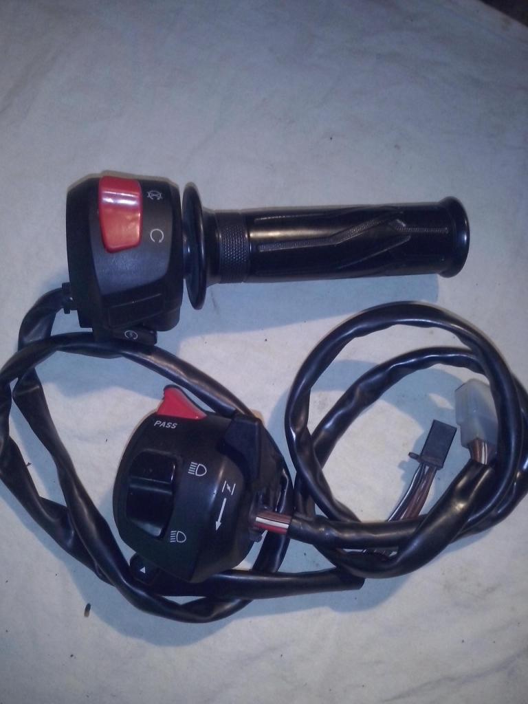 comandos acelerador y luces giro yamaha fz 16 originales