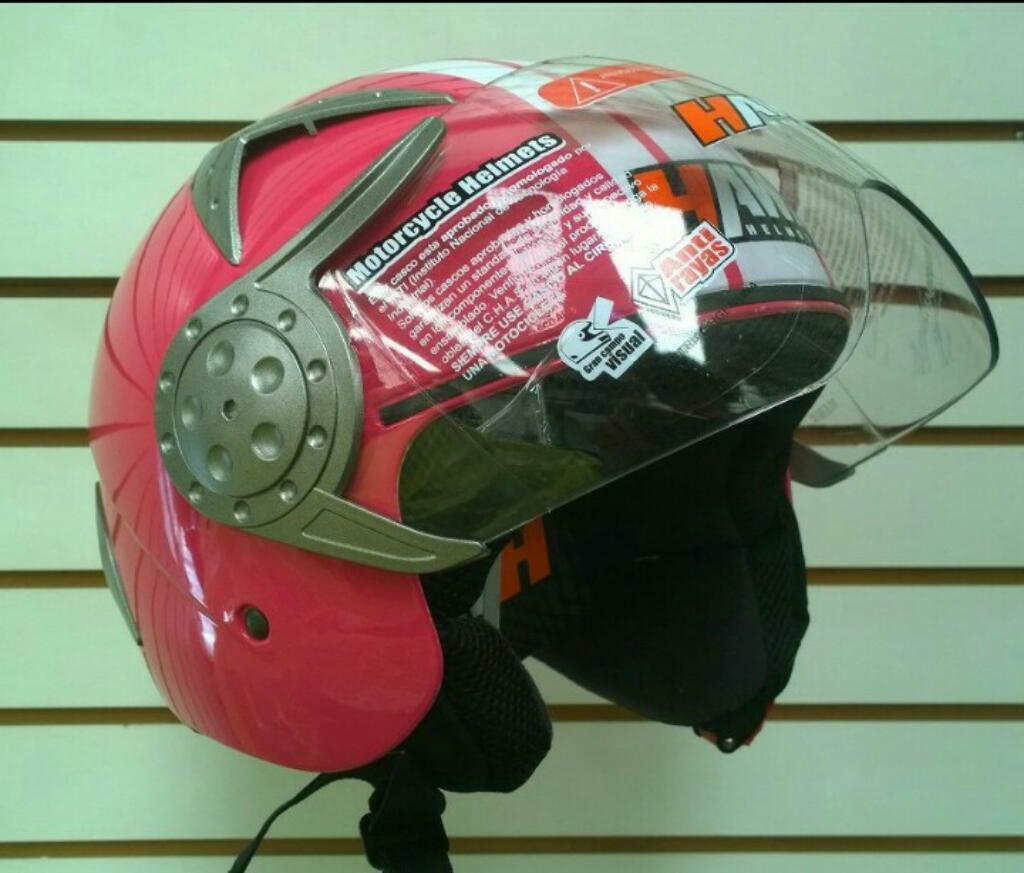 Casco Hawk Abierto C/ Visor Talle S 56cm