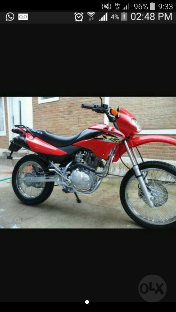 Vendo Honda Xr 125 Modelo 2013
