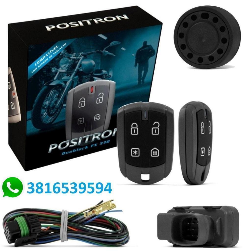 Alarma MOTO Positron C/ sensor de Presencia y Corte de Motor 2 Controles y 2 años de Gtia