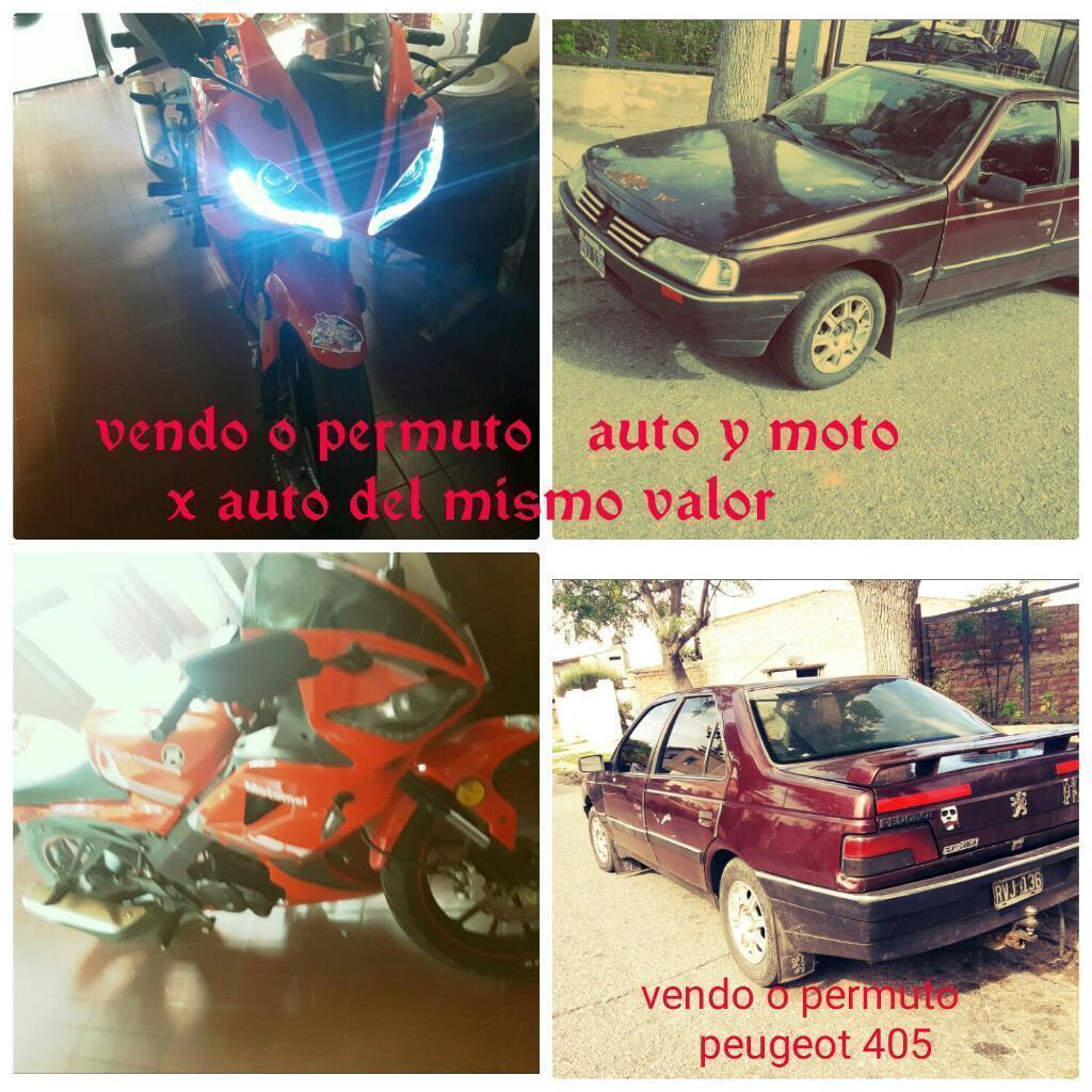 Permuto Moto Y Auto X Algun Auto