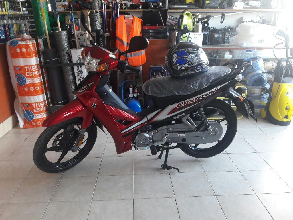 Yamaha Crypton 2017 300km con 2 Cascos