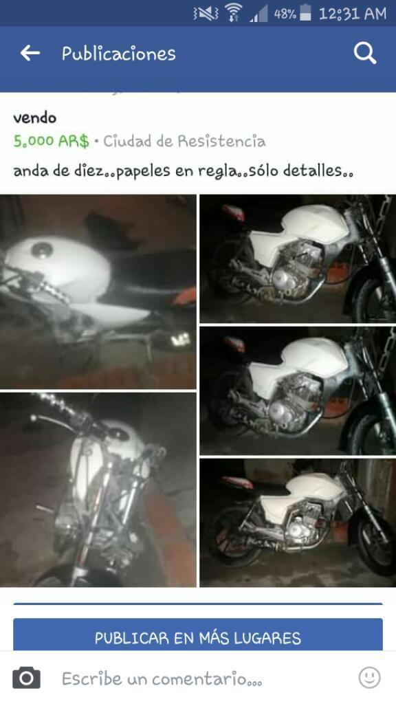 Vendo Motomel 150