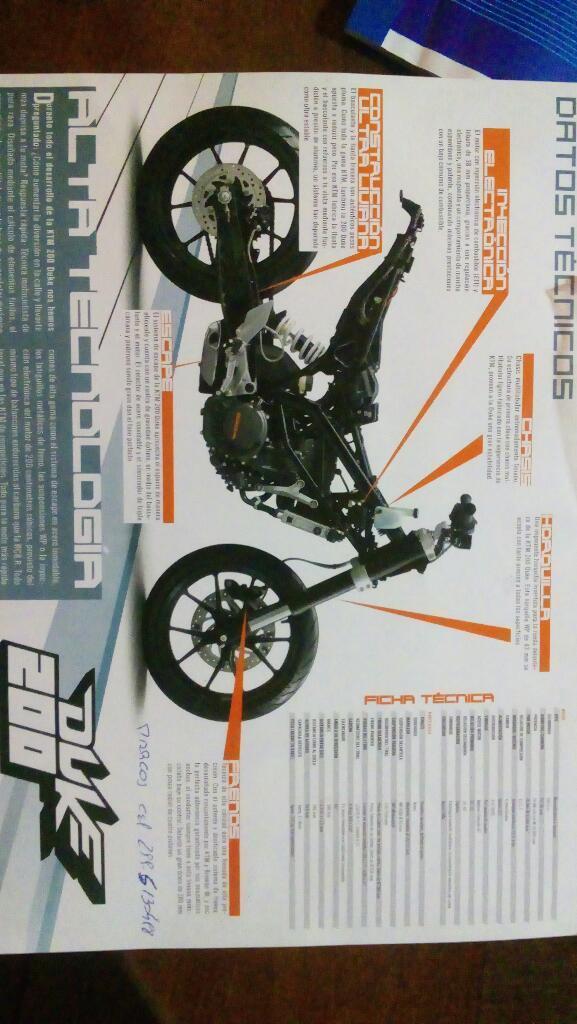 Ktm 200cc Año 2016 Oportunidad patentada