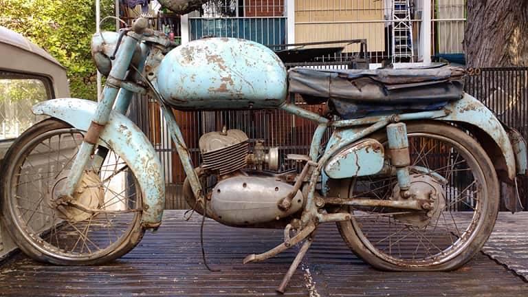moto antigua clasica alpino 175 cc año 1956