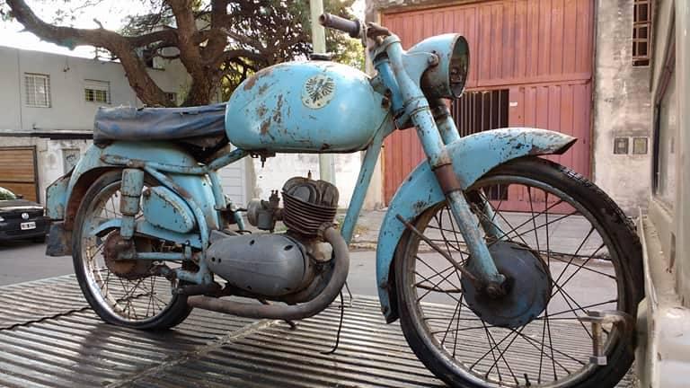 moto antigua clasica alpino 175 cc año 1956