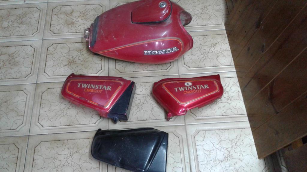 Honda Twinstar cm 200 t Vendo Tanque , cachas, asiento y manubrio Originales