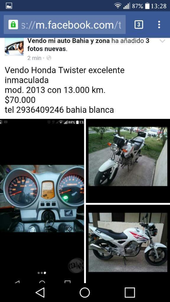 Vendo Urgente Honda Twister