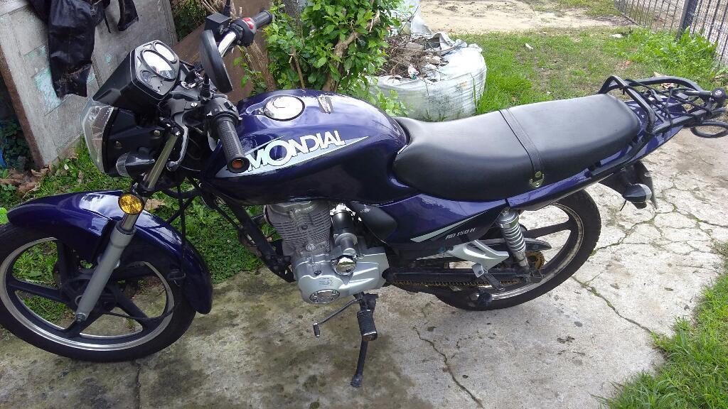 Vendo Mondial Rd 150 H. Mod 2016 Titular
