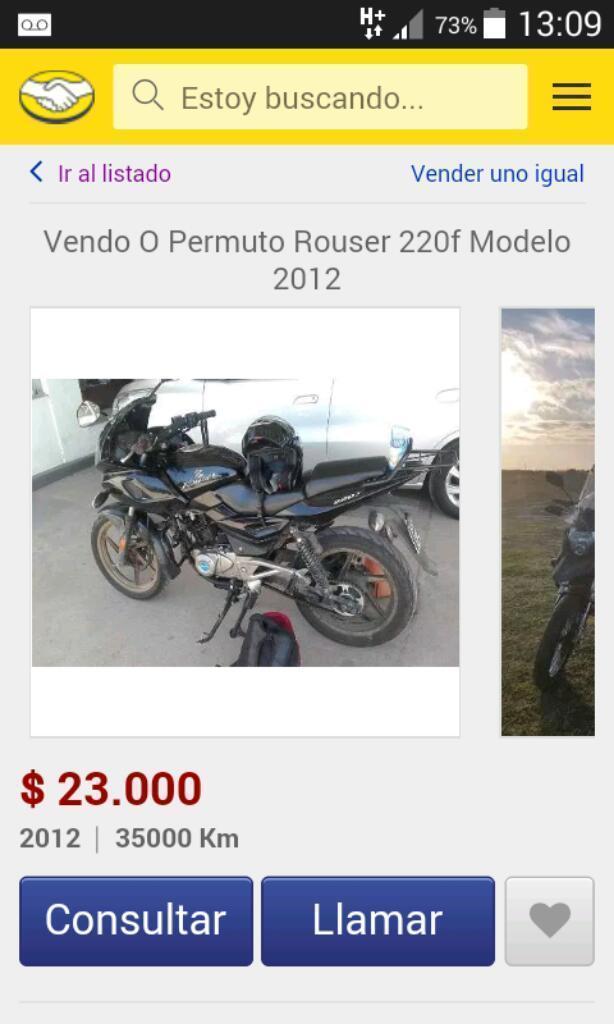 Rouser 220 Vendo O Permuto
