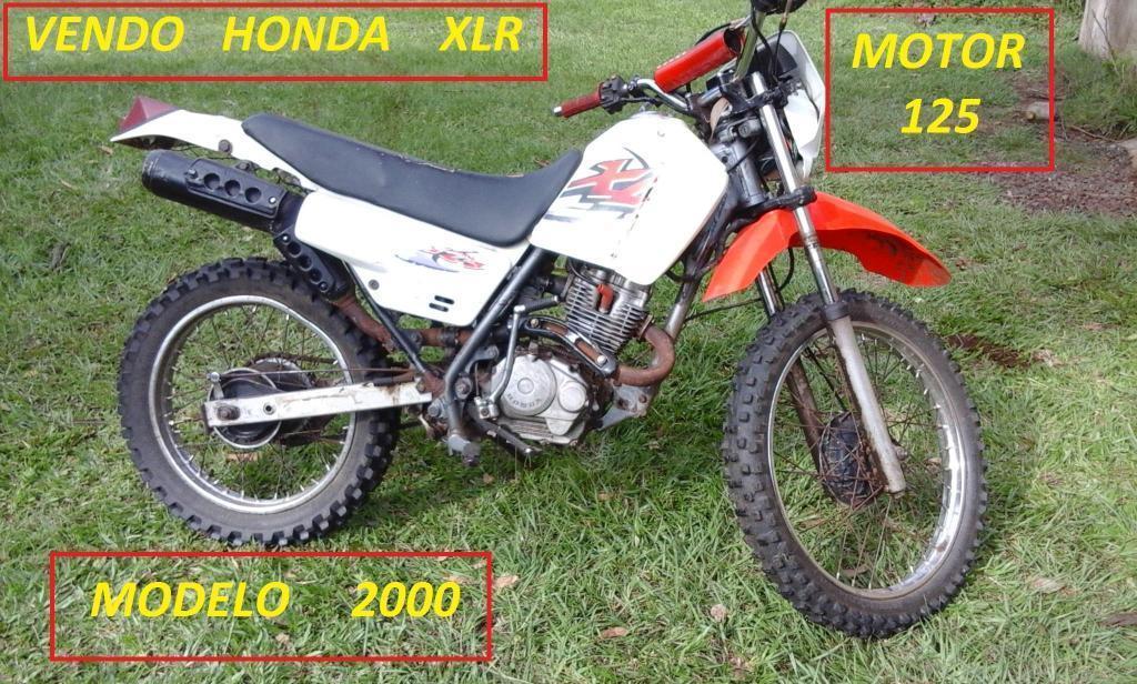 Vendo moto Honda XLR 125 modelo 2000