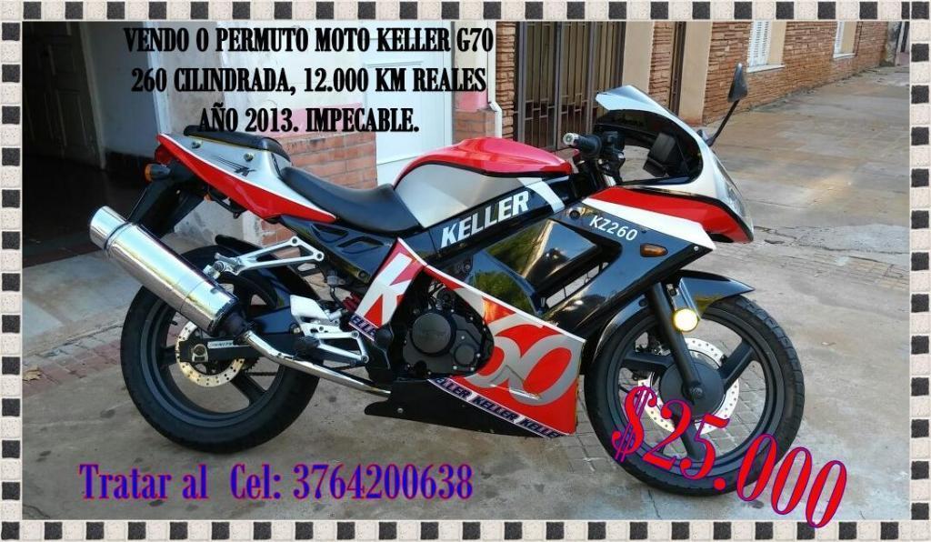 VENDO O PERMUTO MOTO KELLER G70