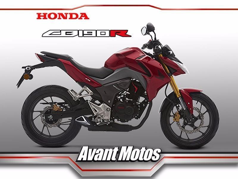 Honda Cb 190 R 2017 0km Avant Motos Negra Roja Disponible