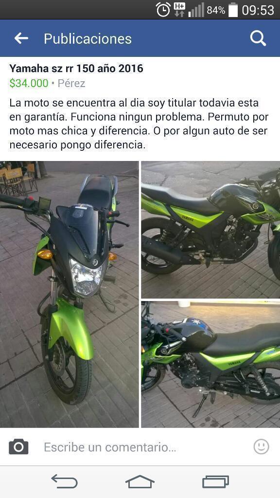 Vendo Sz Rr 150 Año 2016