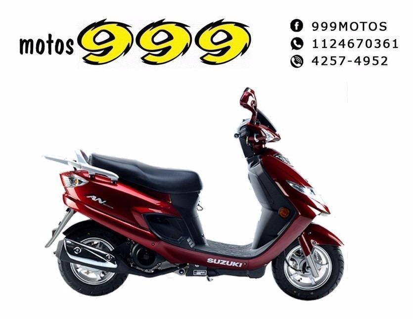 Suzuki An 125 An125 Scooter 2017 0km Entrega Inmediata