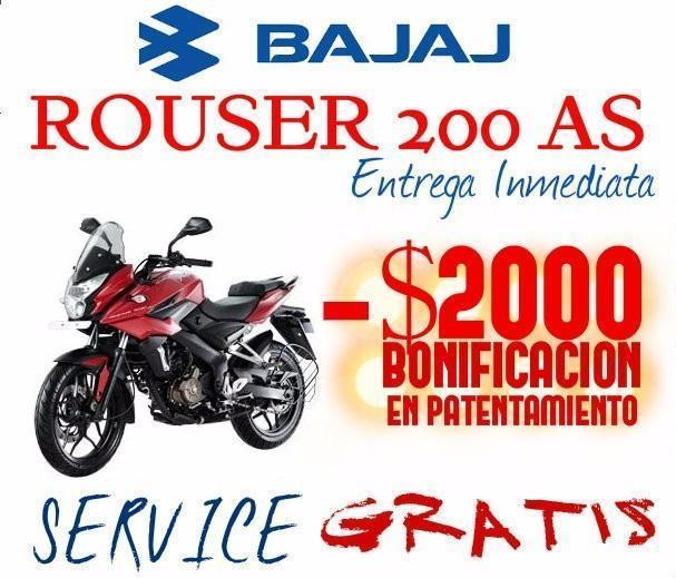 Moto Bajaj Rouser 200 As 0km 2017