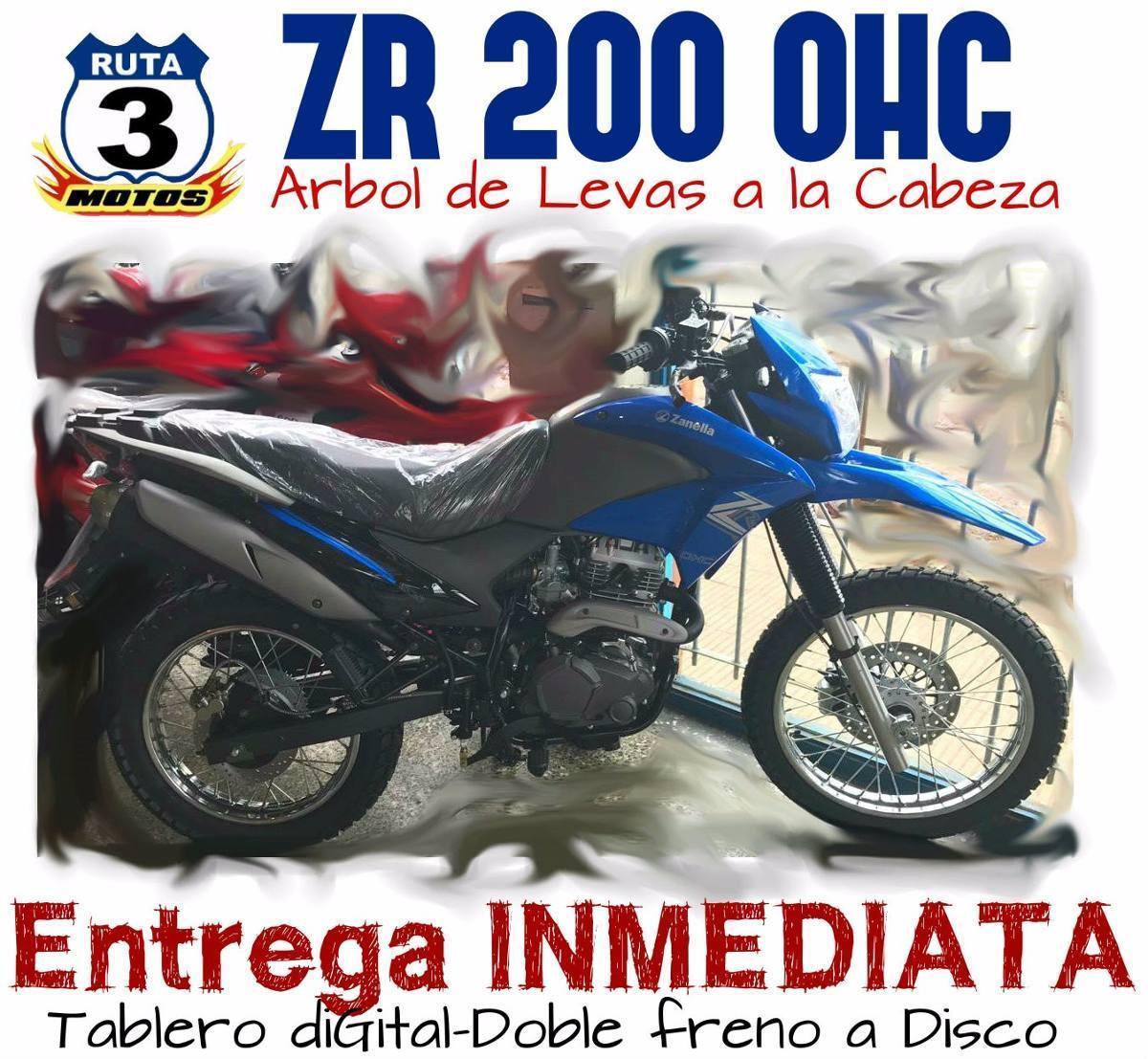 Moto Zanella Zr 200 Ohc 0km 2017