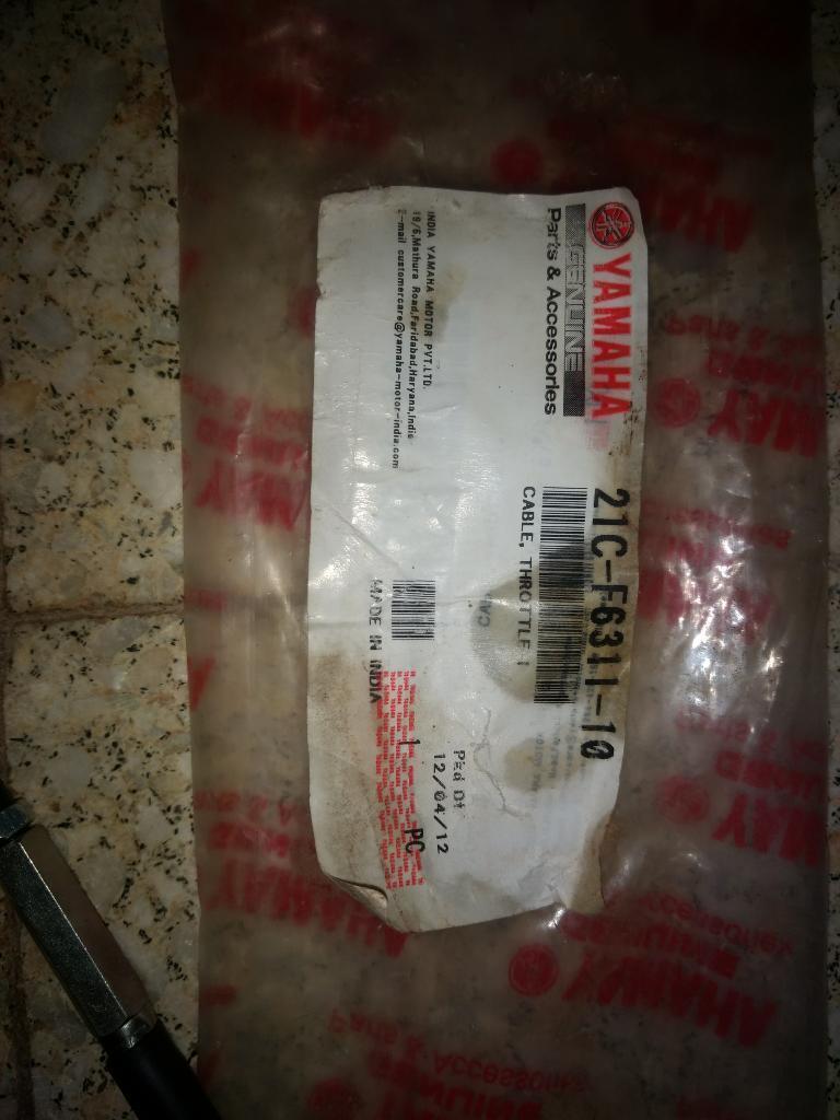 Cable Acelerador Yamaha Fz Orig. Nuevo