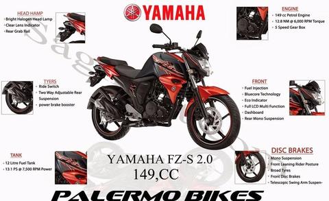 Yamaha Fz Fi 2.0 S Palermo Bikes Entrega Inmediata