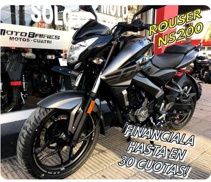 Moto Bajaj Rouser 200 Ns Okm 2017 Naked 200ns Cuotas Con Dni