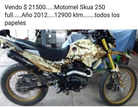 Vendo Moto Sku 250 Full..2012