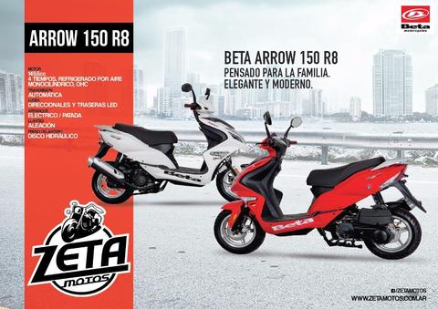 Beta Arrow 150 R8 0km Modelo 2017 Zeta Motos