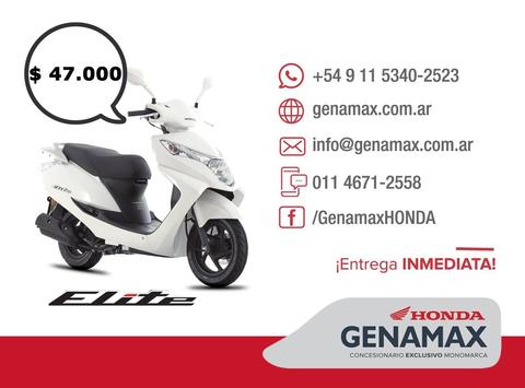 Honda Elite 125 2017 0km Genamax Consulta Financiacion