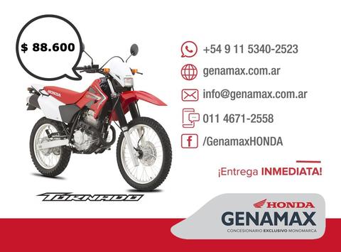 Honda Xr 250 Tornado 2017 0km Entrega Inmediata