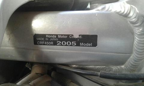 Honda Crf 450r Vendo O Permuto