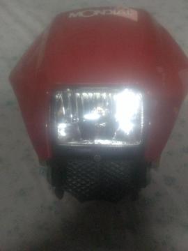 mascara de moto completo con farol